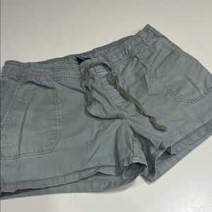 Casual Drawstring Women’s Shorts in Light Gray